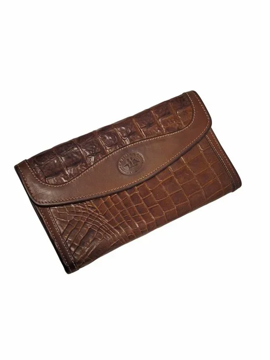Brahmin Vintage Croc Embossed Wallet