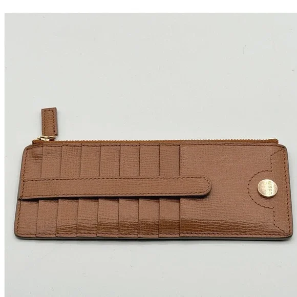 Lodis Canyon Long Stanley RFID‎ Slim Line Womens Wallet Brown Minimalist Classic
