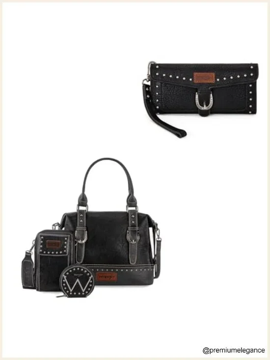 Detachable Western Trifold Wallet with RFID Blocking