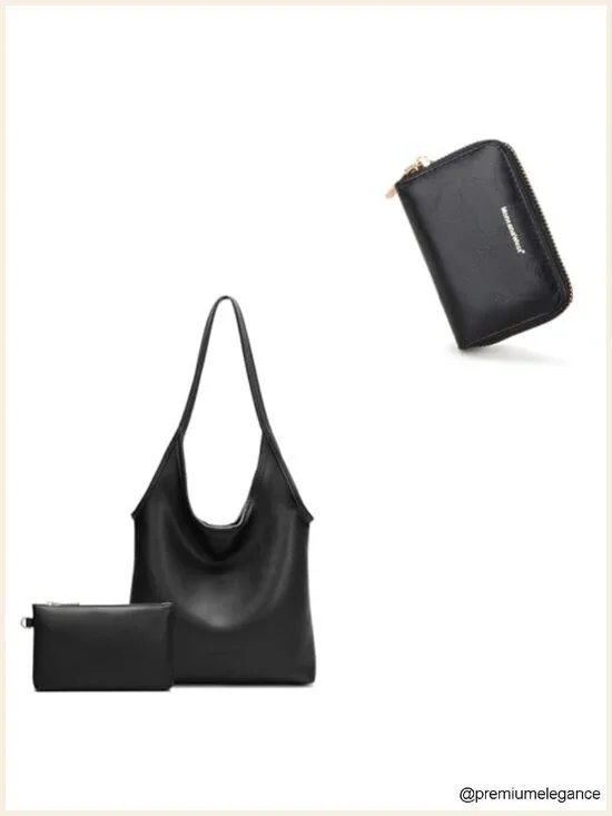 Small Wristlet RFID-Blocking Wallet Set with Bag