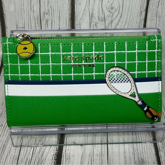 BRAND NEW Kate Spade New York Courtside Printed Bifold Wallet