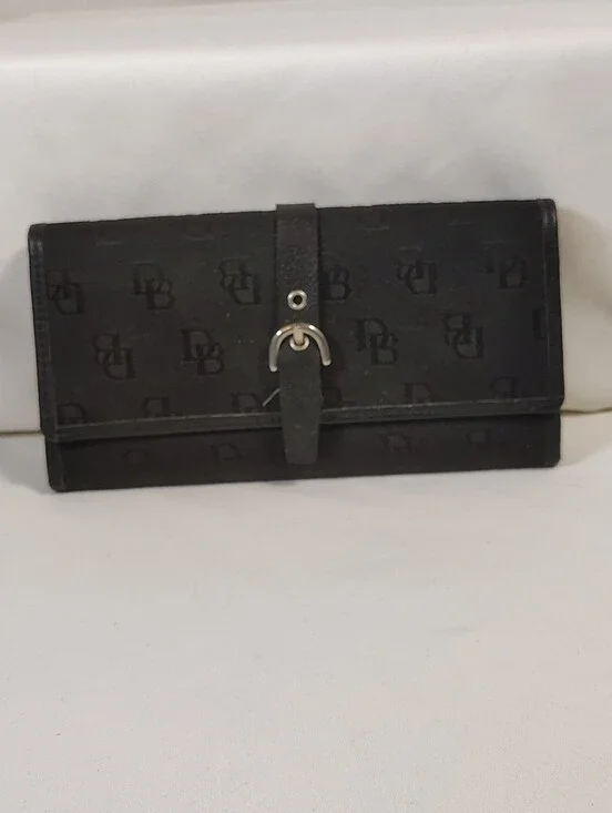 Dooney & Bourke Black triple bi fold wallet