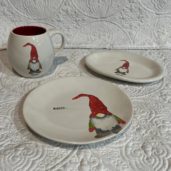Rae‎ Dunn Artisan Collection Magic Gnome set