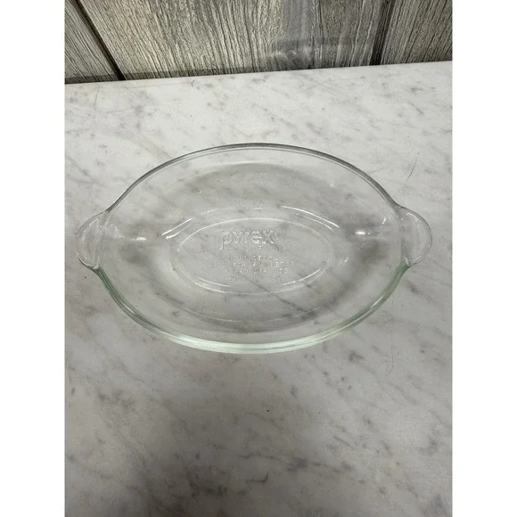 Pyrex by Corning 528 Clear Glass Oval Au Gratin Dish 1 Cup 250mL Made in USA