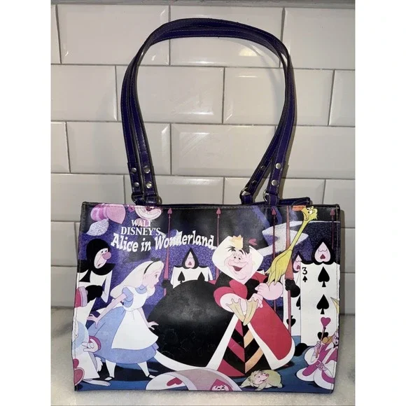 RARE DISNEY ALICE‎ IN WONDERLAND PURSE/SHOULDER BAG VINYL VINTAGE 1990s GW996