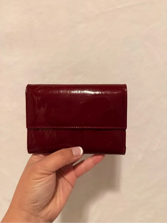 Christian Dior Patent Cannage Mini Lady Dior Wallet