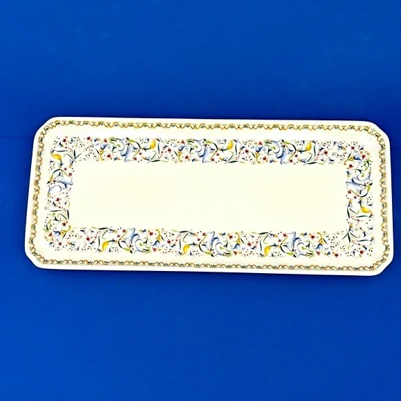 Vintage Toscana Large Sandwich Tray by Faiencerie de Gien