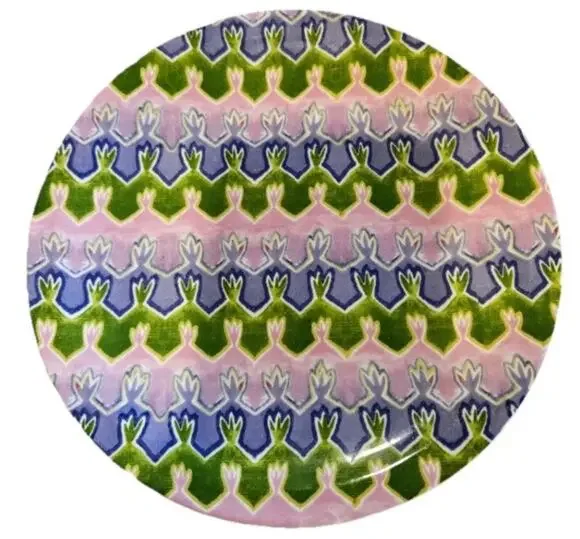 Anthropologie Chelsea Canape Geo Plate Lilac Geometric Side Dish