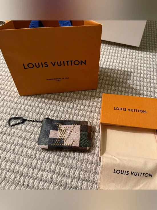 Louis Vuitton Patchwork Studded Key Wallet