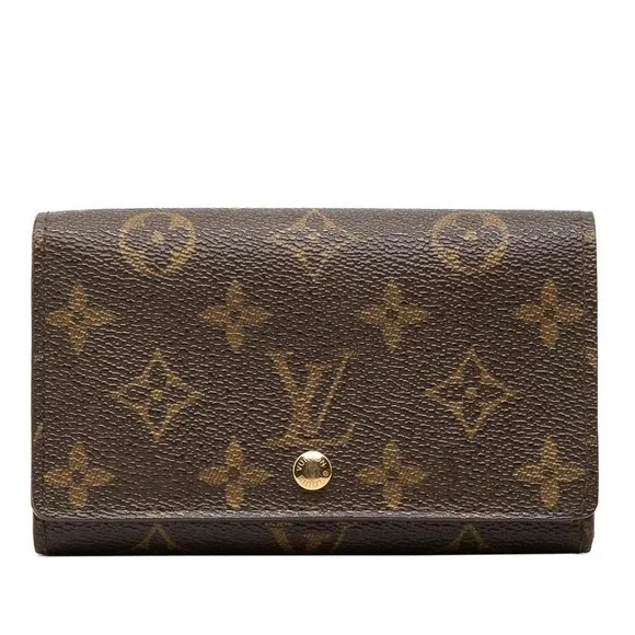 Louis Vuitton Monogram Etui Tresor International Wallet Brown Canvas CA1110