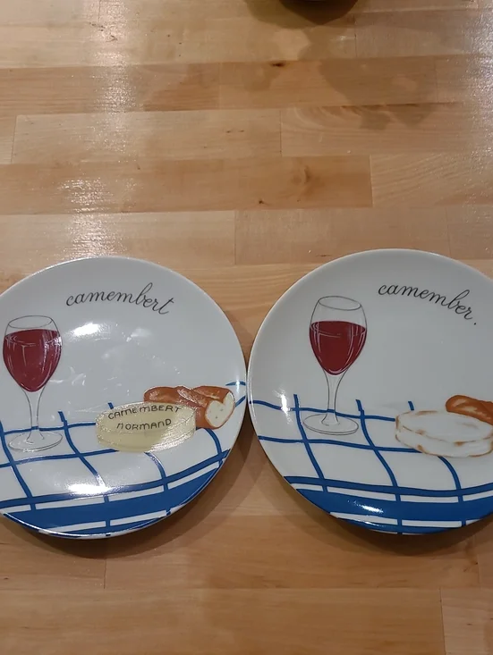 De Limoges 2 Porcelaine De Sologne Cheese Plates
