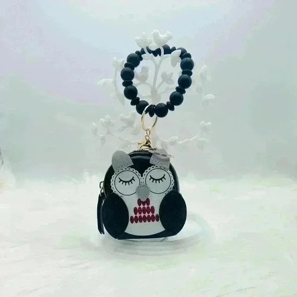 Owl Coin Card Mini Keychain Wallet Wristlet