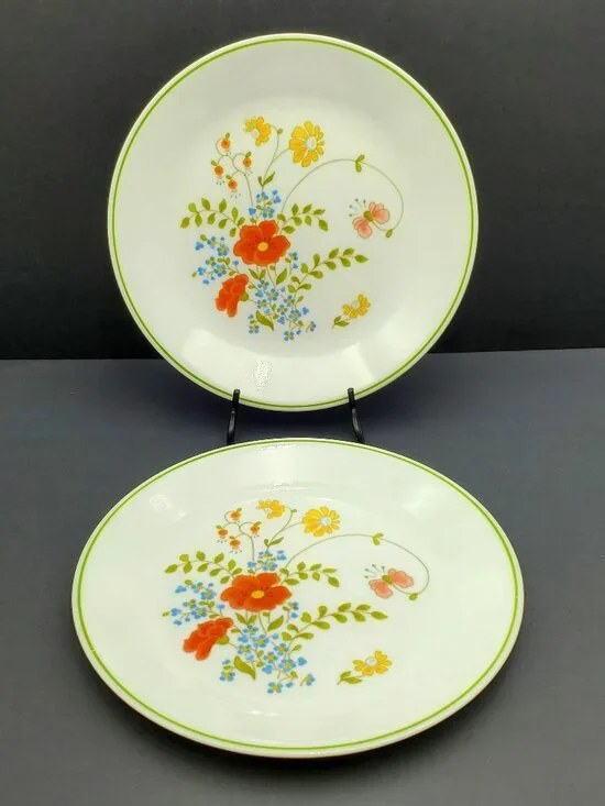 Corelle Wildflower Dinner Plates Corning Spring Bouquet Floral Dinner Plates