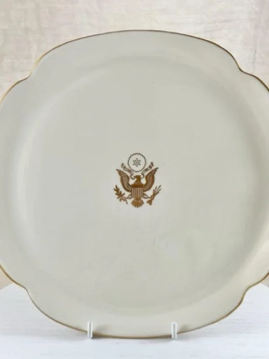 Vintage 1990 Pickard China Serving Tray/Plate with Great Seal