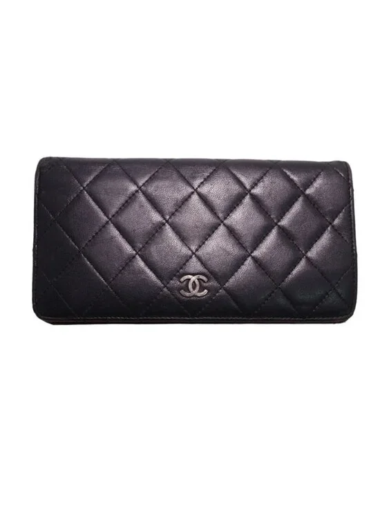 Chanel Quilted Lambskin Bifold Wallet