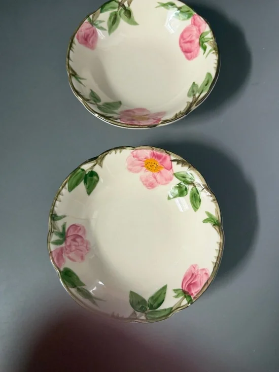 Vintage Franciscan Desert Rose Small Bowl Set of Two 2 6 inches