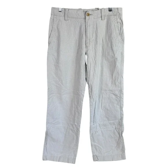 Vintage Banana Republic Linen Blend Pants Mens Actual 30x30 Beige Straight Leg