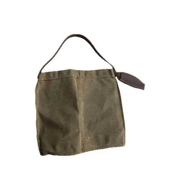 Orox Leather Co. Waxed Canvas Wine Caddy Holder Leather Handcrafted‎ H70
