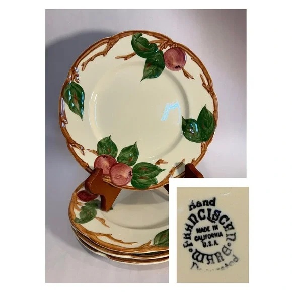 4 Vintage Franciscan Apple 7-3/4