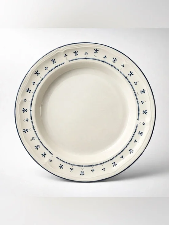 Blue Tradition 6014 Set of 3 Dinner Plates 10.5” Vintage China Stoneware