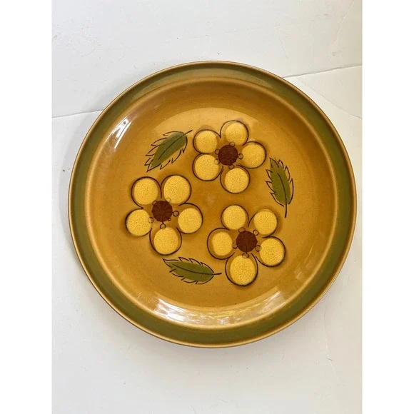 VTG MCM Crest-Stone Tripoli Dinner Plate 10.75