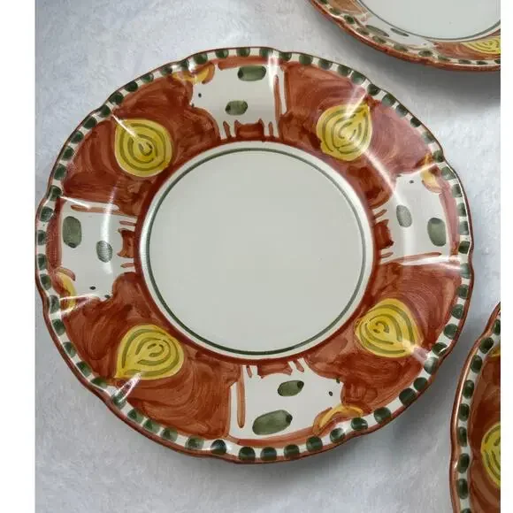 Vietri‎ Solimene Pasta/Salad Small Serving Bowl Red Cow Bull 9