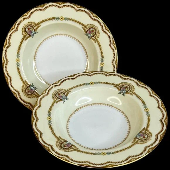 Vintage Noritake China Serena Rim Soup Bowl‎ 8 1/8” Cereal Salad Floral 3840