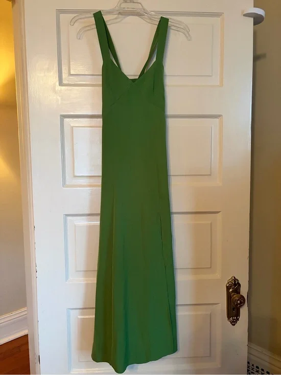 Banana republic Green Sleeveless Maxi Dress - Elegant V-Neck