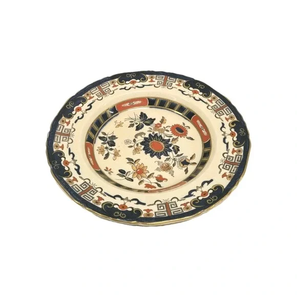 Antique 1930s Mason's Ironstone England Mandarin Plate Se Of 2 Excellent