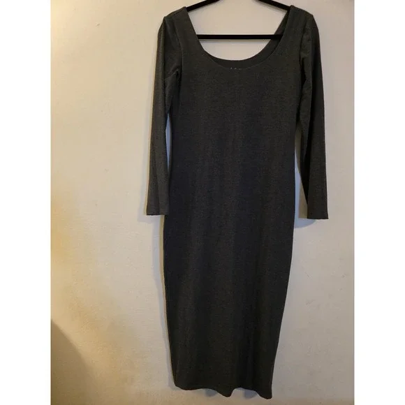 Hatch Size Small‎ Gray Bodycon 3/4  Sleeve Dress