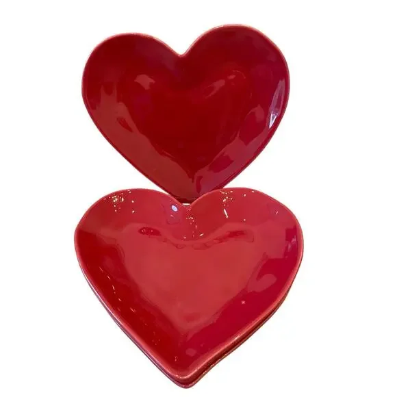 Copied -  New Target Threshold Pink Heart Melamine Dinner Plate Set of (4)