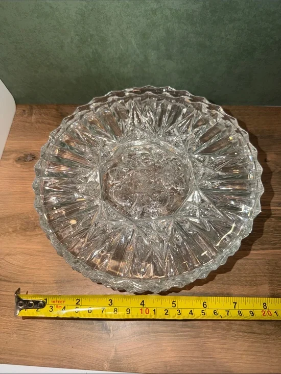 Federal Glass Fruit Motif Serving Plates - 4 plates