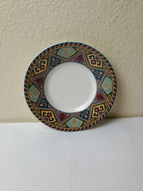 La Brea Replacement - Saucer  Multicolor Geometric - Discontinued Piece