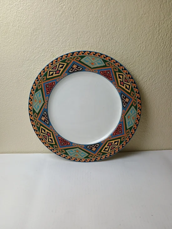 La Brea Replacement - Chop Plate Multicolor Geometric - Discontinued Piece