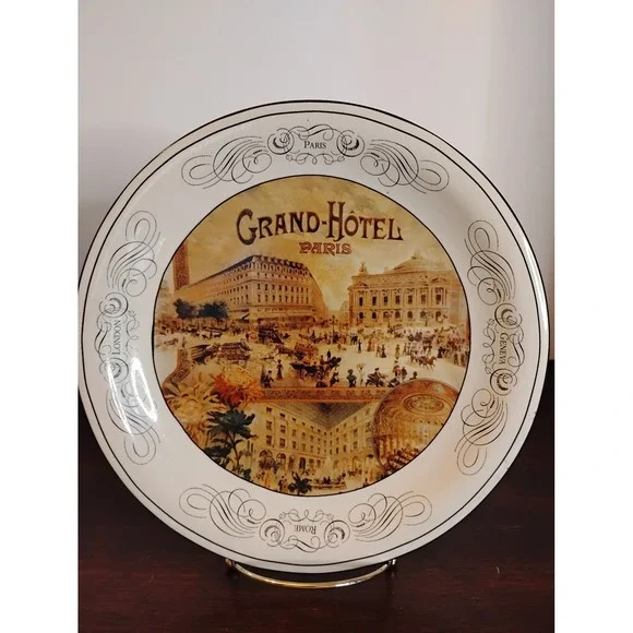 Certified International Pamela Gladding GrandHotel Paris Decorative Plate 10.25