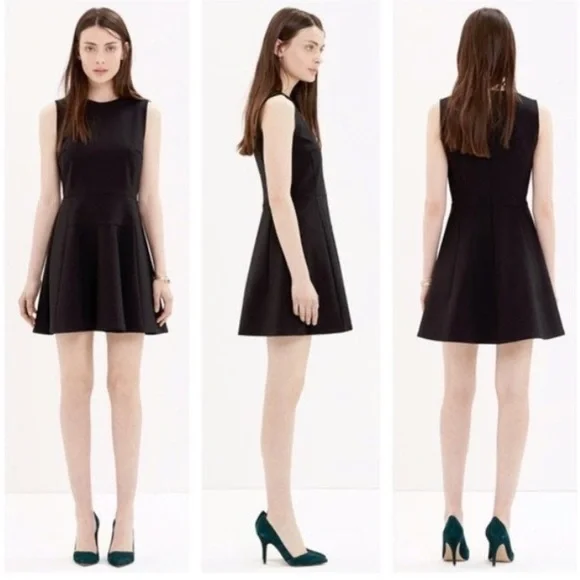 Black Madewell The Anywhere black skater dress- Size 0