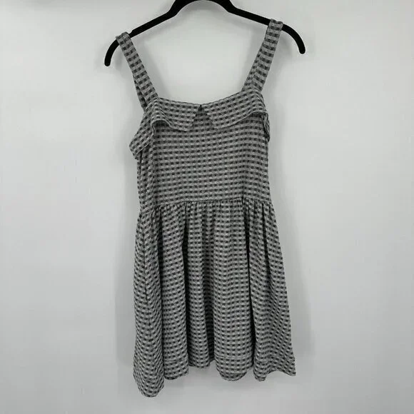 Free People Beach Womens Dress XS Gray Short Sleeveless Casual Short Mini Preppy