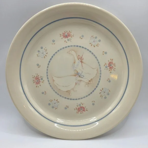 Set of 2 Corelle by Corning Country Promenade Goose Dinner Plate  Vintage USA