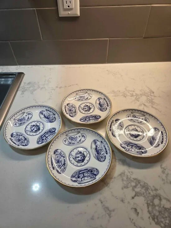 4 Royal Worcester plates 