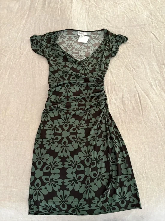 Vintage Max Studio Specialty Flower Print Dress