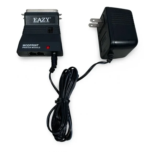 EAZY Modprint Printer Module PI670A Parallel DB25 Adapter w/ Power Supply Black