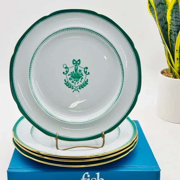 Vintage Copeland Spode Green Newburyport 10