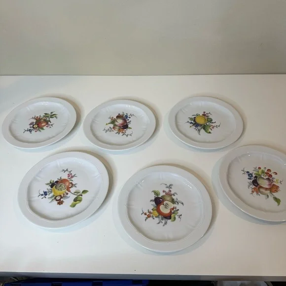 VOHENSTRAUSS-Johann Seltmann-Bavarian Germany Botanical Fruit salad plates