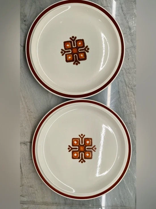 VTG Edgemere Stoneware Collection Dinner Plate Desert Sun ~ Japan 10.5