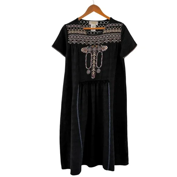 Anthropologie Corey Lynn Calter Mahiri Beaded Midi Dress S Embroidered Boho‎