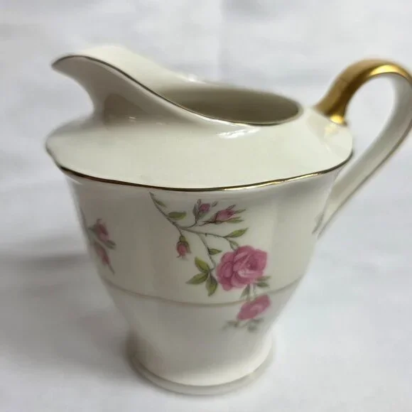 Theodore Haviland Delaware (New York) Creamer Ivory with Pink Roses