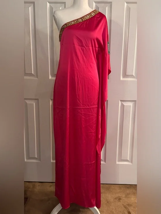NICOBLU - ISADORA ONE-SHOULDER GOWN WITH EMBELLISHMENT