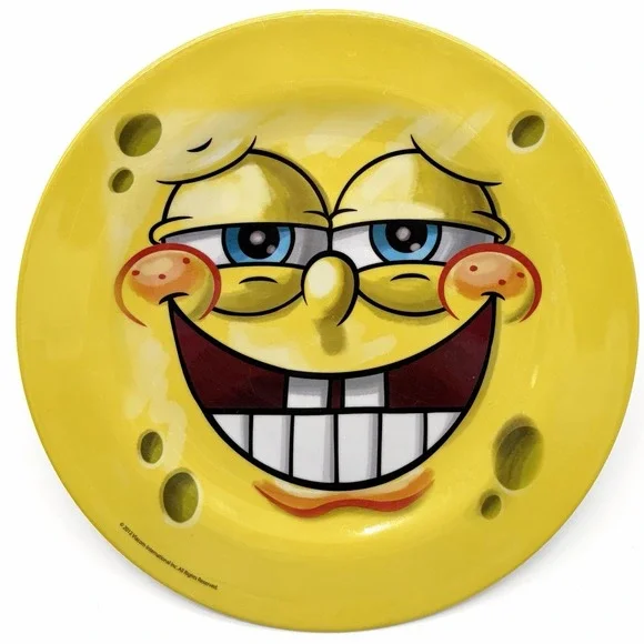 Spongebob Squarepants  Melamine Plate 2012 Zak Designs Vintage 9.25 inches