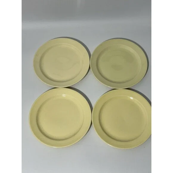 Vintage Luray Pastels 6.25” Bread Dessert Plate Yellow Set of 4