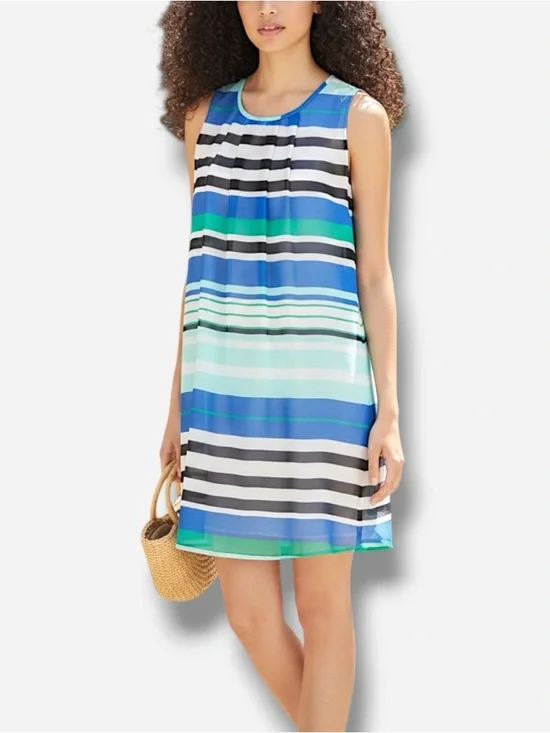 🌸New🌸 Calvin Klein Striped Shift Dress Sz 10 NWT